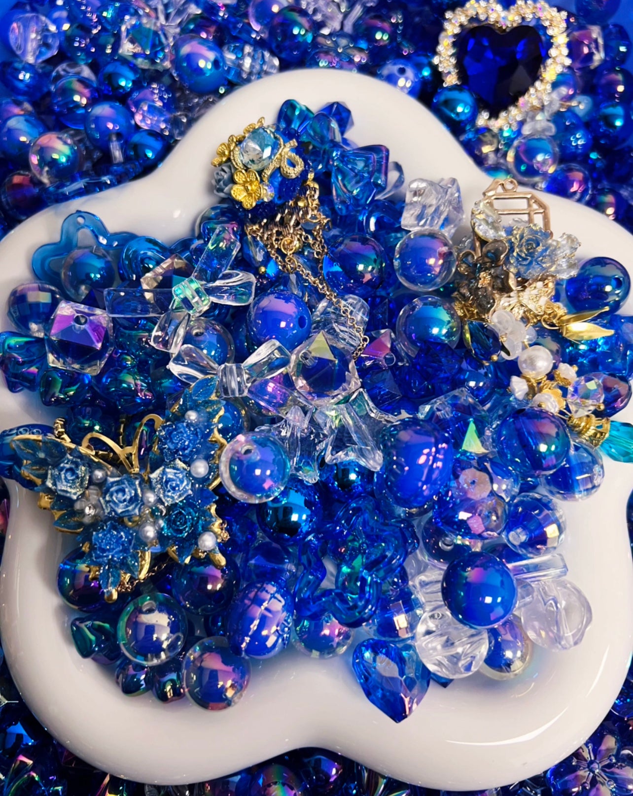 Deep Blue Beads Aurora for Pen/Phone Chain