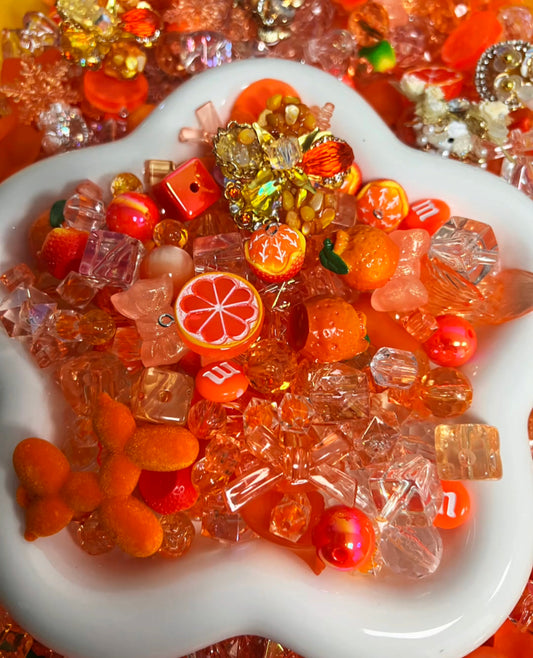 Crystal Orangeade Beads for Pen/Phone Chain